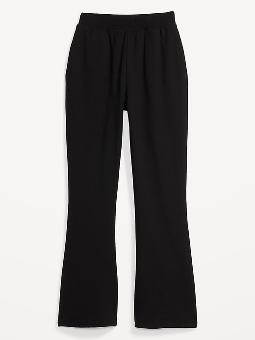 Image number 4 showing, Extra High-Waisted Snuggly Fleece Flare Sweatpants