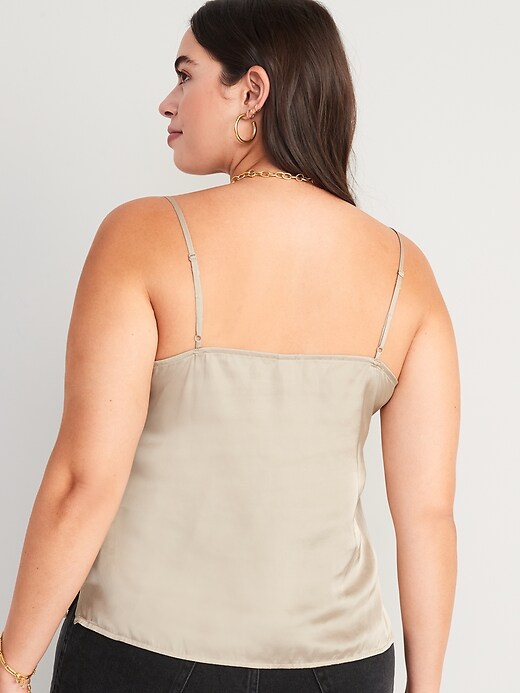 Image number 6 showing, V-Neck Satin Cami Top