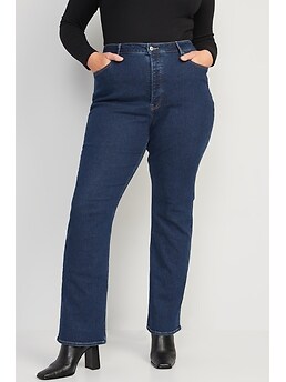 Extra High-Waisted Button-Fly Kicker Boot-Cut Jeans for Women