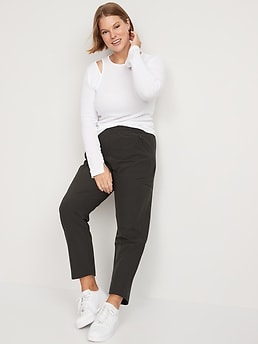 High-Waisted All-Seasons StretchTech Slouchy Taper Cargo Pants for