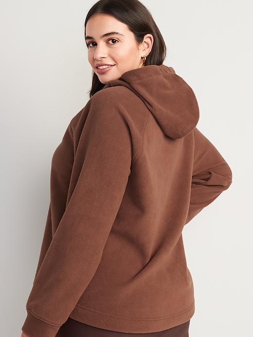 Image number 6 showing, Microfleece Funnel-Neck Pullover Hoodie for Women