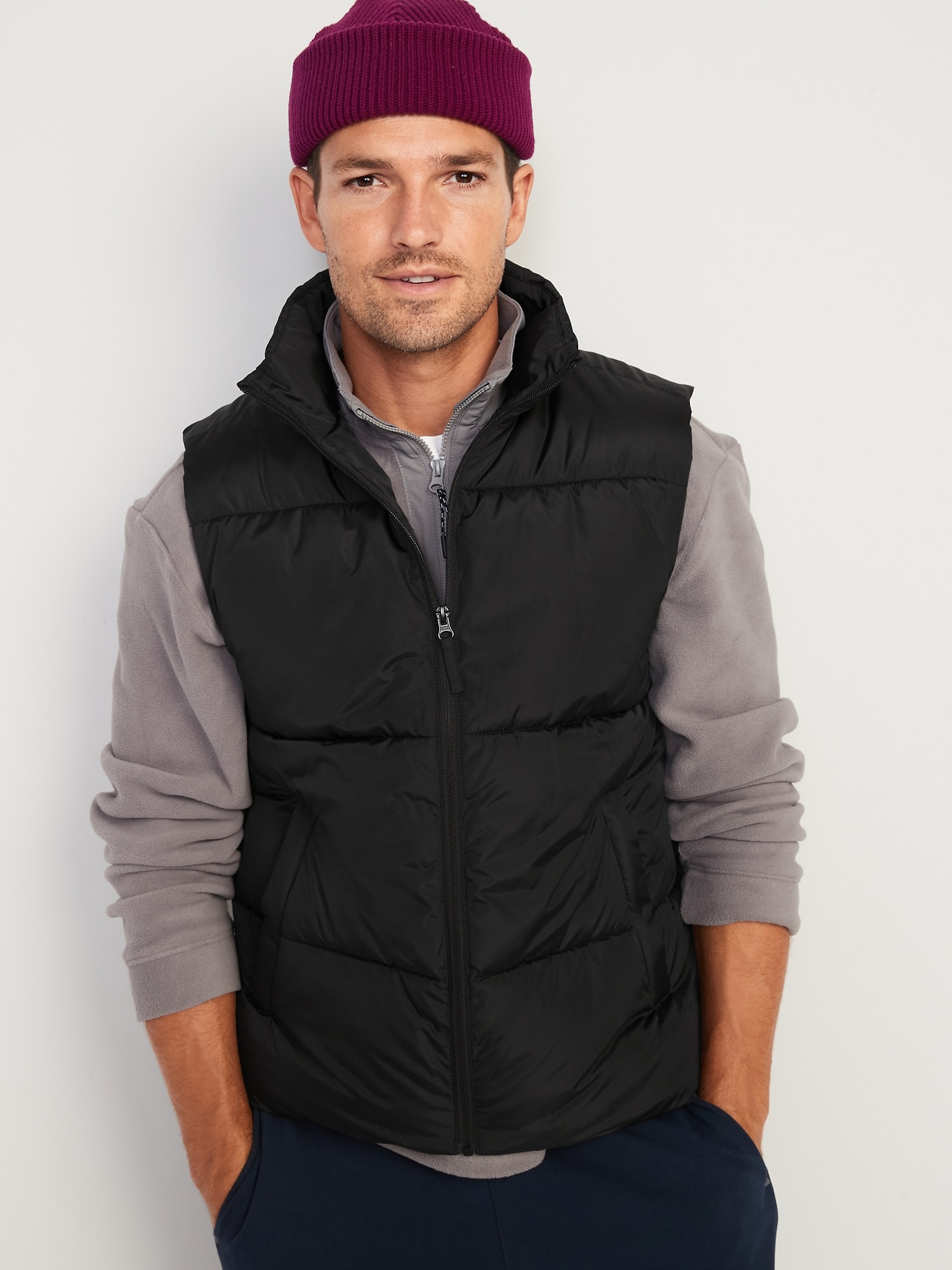 Frost-Free Water-Resistant Zip-Front Puffer Vest | Old Navy