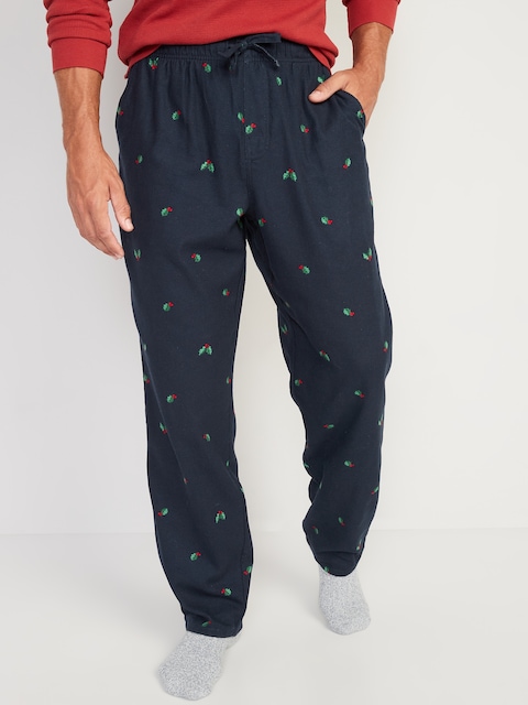 Printed Flannel Pajama Pants
