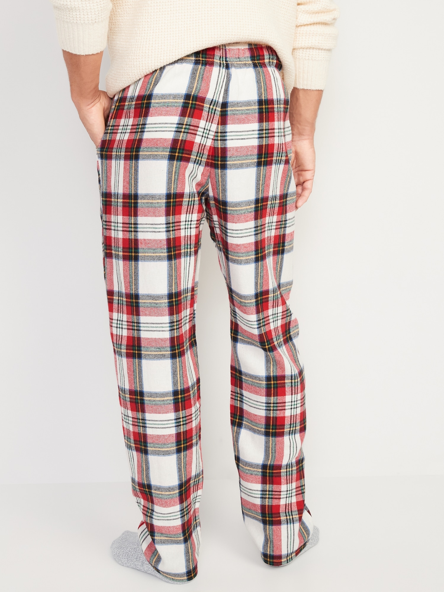 red plaid sleep pants