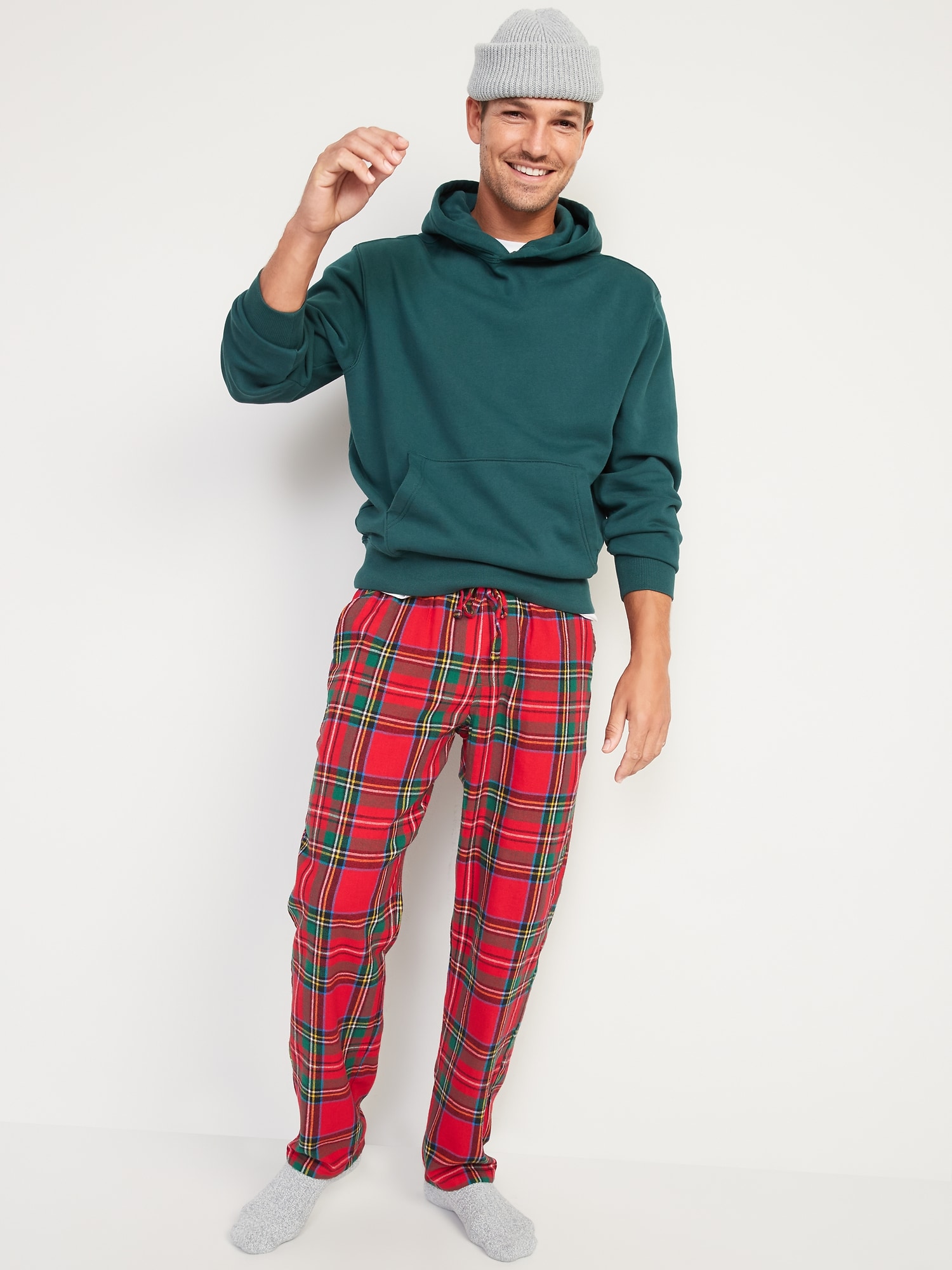 Real Essentials Mens Blue Red Plaid Pajama Pants Size XXXL - beyond exchange