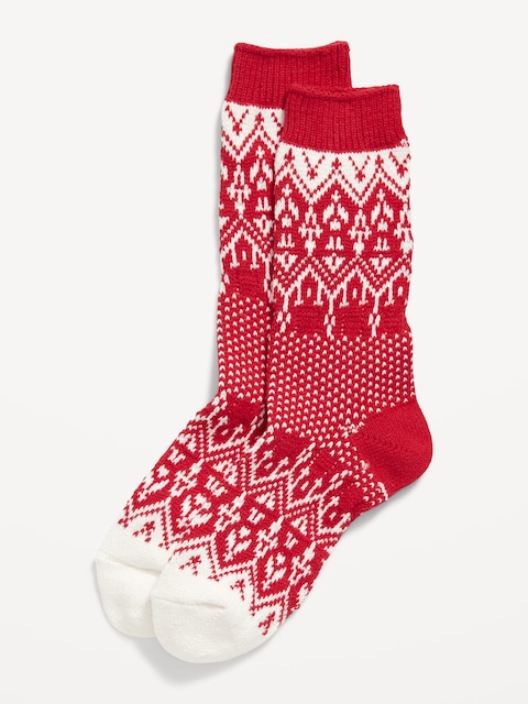 Textured Crew Socks for Women