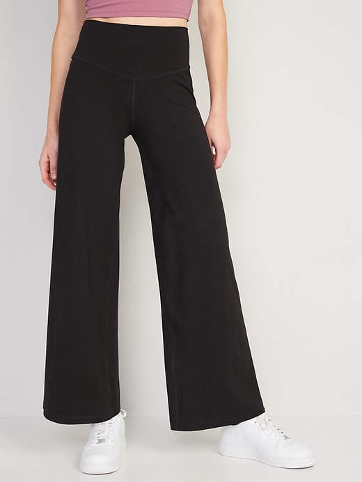 Image number 1 showing, Extra High-Waisted PowerChill Wide-Leg Pants