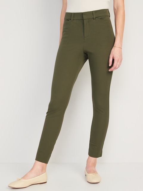 High-Waisted Pixie Skinny Ankle Pants - Alpine Tundra