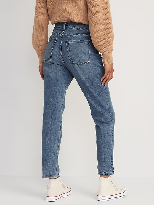 Image number 2 showing, Mid-Rise Ripped Boyfriend Jeans