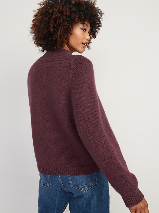 Image number 2 showing, Cozy Mock-Neck Sweater for Women