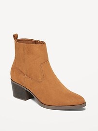 Navy western ankle boots sale