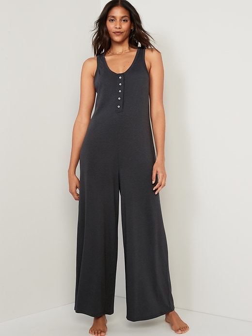 Grey lounge jumpsuit deals