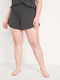 High-Waisted Sunday Sleep Pajama Shorts -- 3.5-inch inseam
