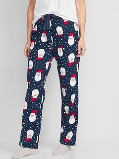 Printed Flannel Pajama Pants for Women