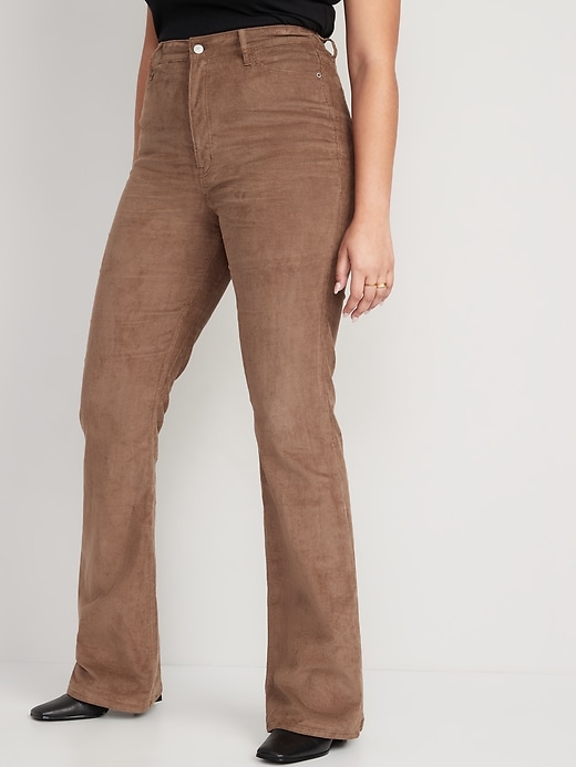Image number 5 showing, Higher High-Waisted Flare Corduroy Pants