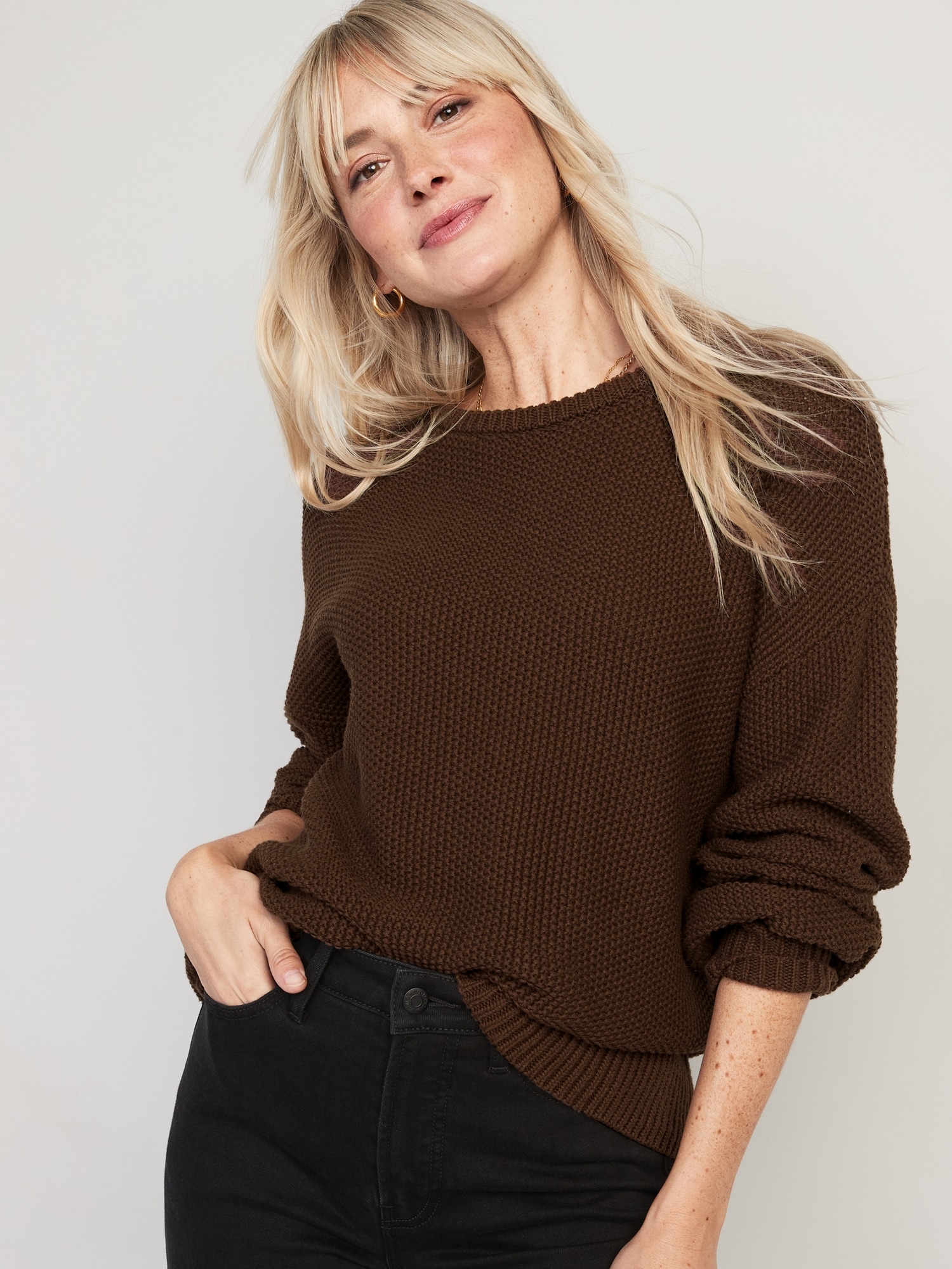 100 cotton tunic sweaters