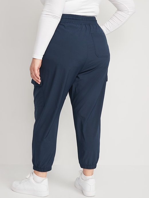Image number 8 showing, High-Waisted StretchTech Cargo Joggers