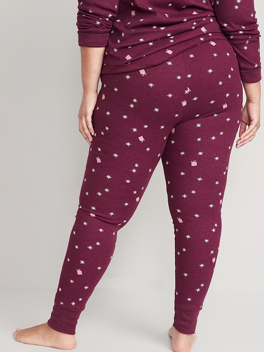 Image number 8 showing, Matching Printed Thermal-Knit Pajama Leggings