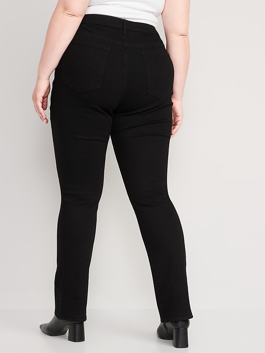Image number 8 showing, High-Waisted Kicker Boot-Cut Black Jeans