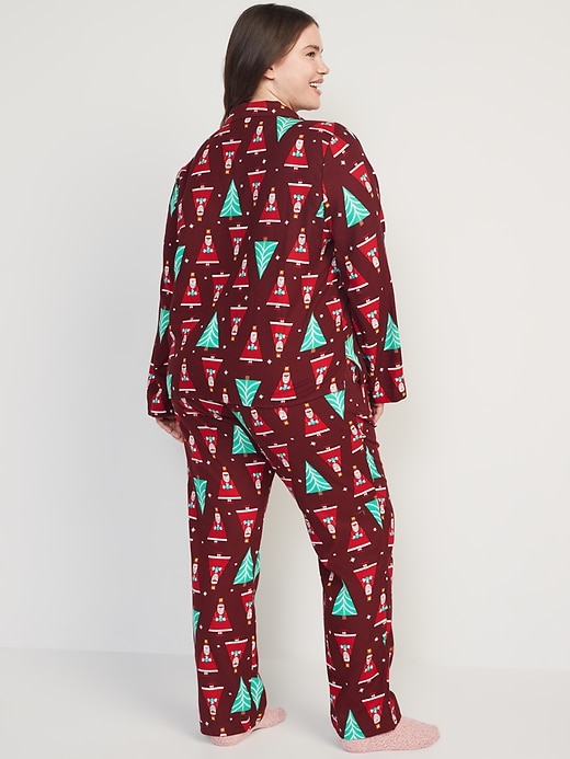 Image number 8 showing, Printed Flannel Pajama Set
