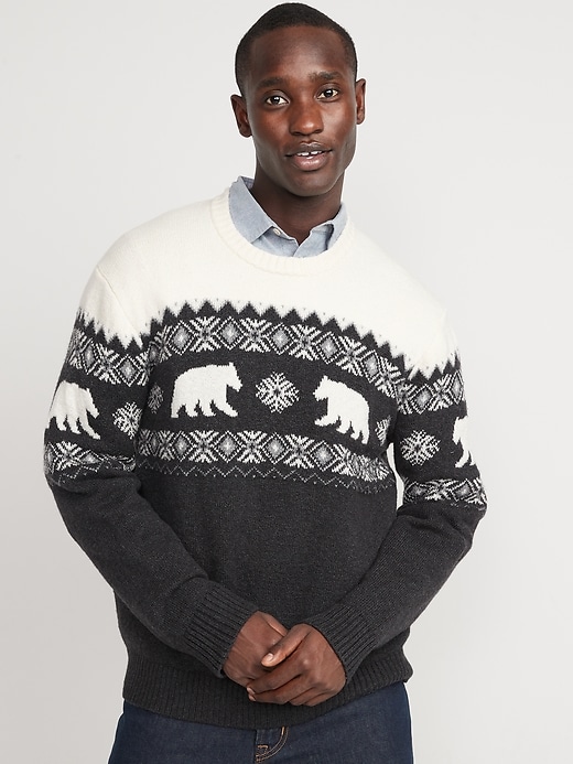 Navy christmas outlet sweater