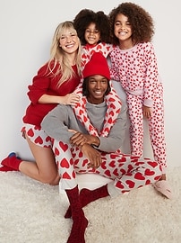 View large product image 4 of 4. Matching Gender-Neutral "Valentine's Day" Snug-Fit Pajamas for Kids