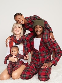 View large product image 4 of 4. Gender-Neutral Holiday Matching Snug-Fit Pajama Set for Kids