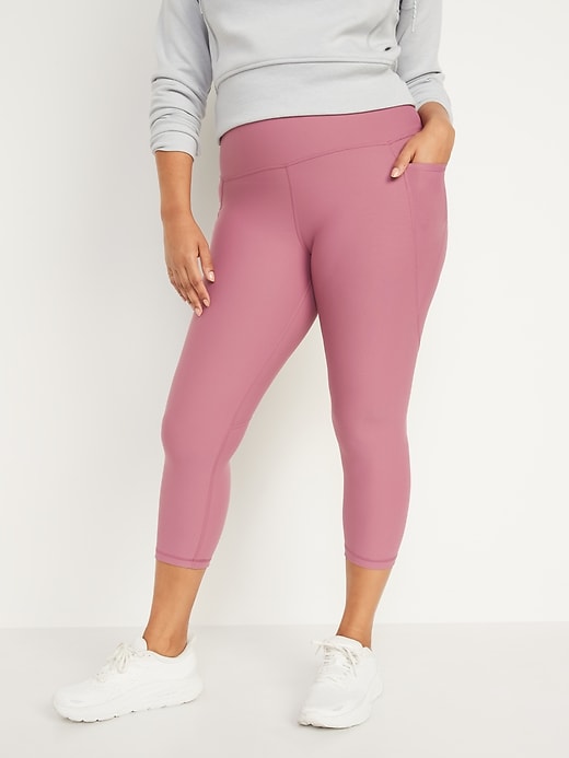 Image number 5 showing, High-Waisted PowerSoft Crop Leggings for Women