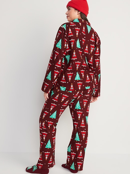 Image number 6 showing, Printed Flannel Pajama Set