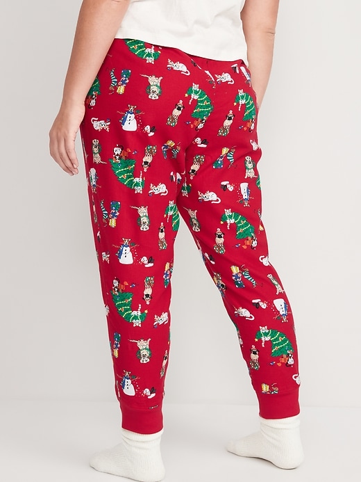 Image number 8 showing, Printed Flannel Jogger Pajama Pants