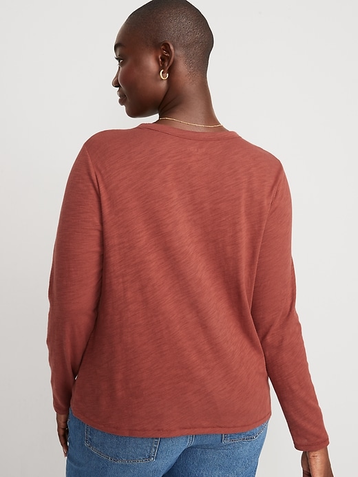 Image number 2 showing, EveryWear Long-Sleeve Slub-Knit T-Shirt 2-Pack for Women