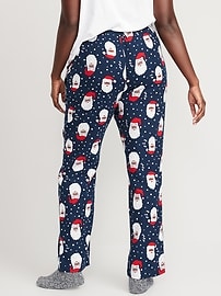 Mid-Rise Flannel Pajama Pants for Women