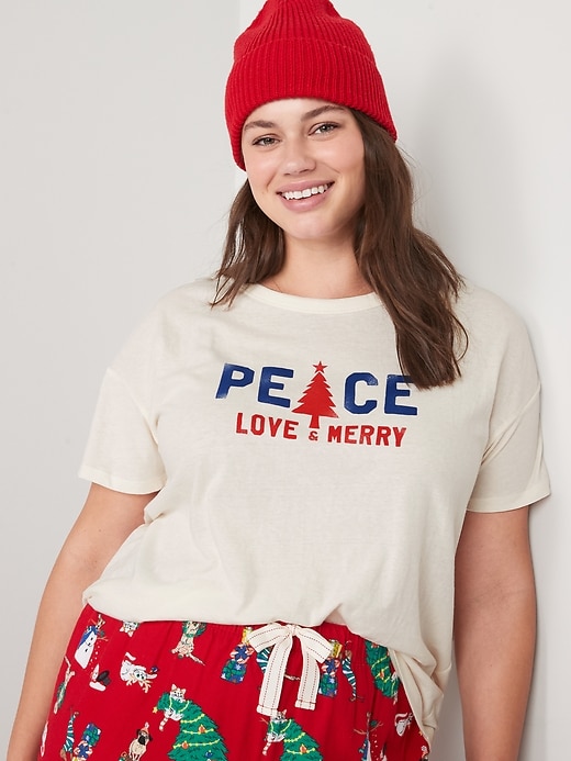 Image number 7 showing, Matching Holiday Graphic Easy T-Shirt for Women