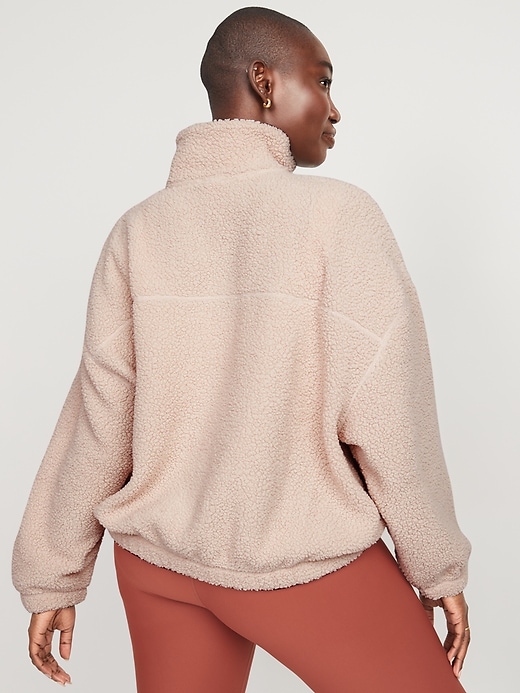 Image number 6 showing, Slouchy Sherpa Zip Jacket