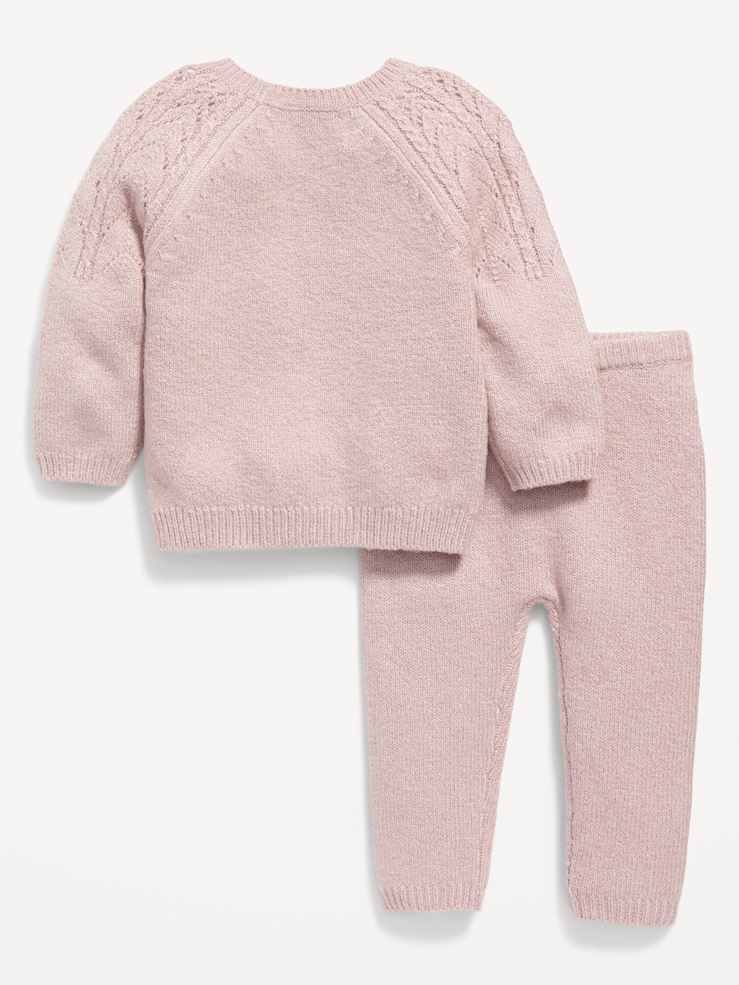 Pink sweater and leggings on sale set