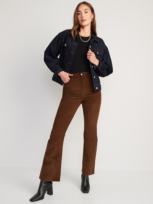 Higher High-Waisted Flare Corduroy Pants for Women | Old Navy