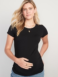 Image number 1 showing, Maternity Crew Neck T-Shirt