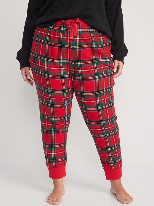 Image number 7 showing, Printed Flannel Jogger Pajama Pants