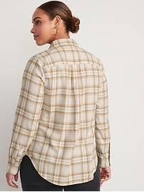 Plaid Flannel Classic Shirt for Women