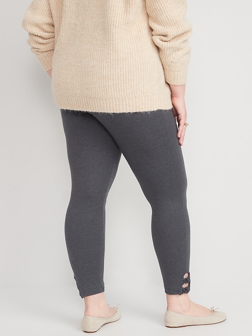 Image number 8 showing, High-Waisted Double-Knot Ankle Leggings For Women