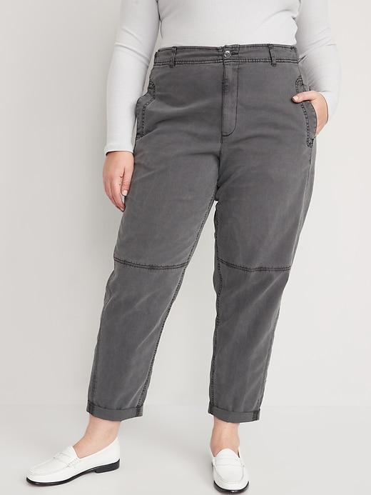 Image number 7 showing, High-Waisted Slouchy Balloon Workwear Pants