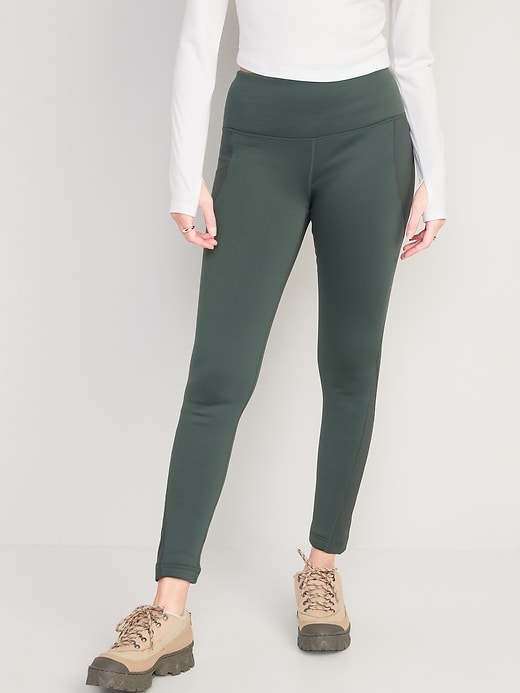 Legging Ultra douillet double en molleton a taille haute pour Femme