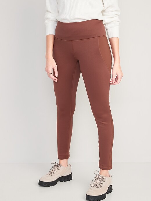Image number 1 showing, High-Waisted UltraCoze Fleece-Lined Leggings