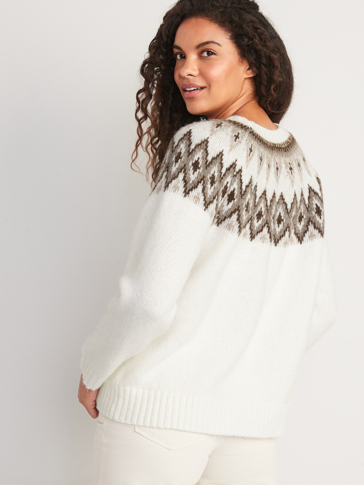 Perfectly Imperfect Cozy Pullover - White – Ann & Eve Boutique
