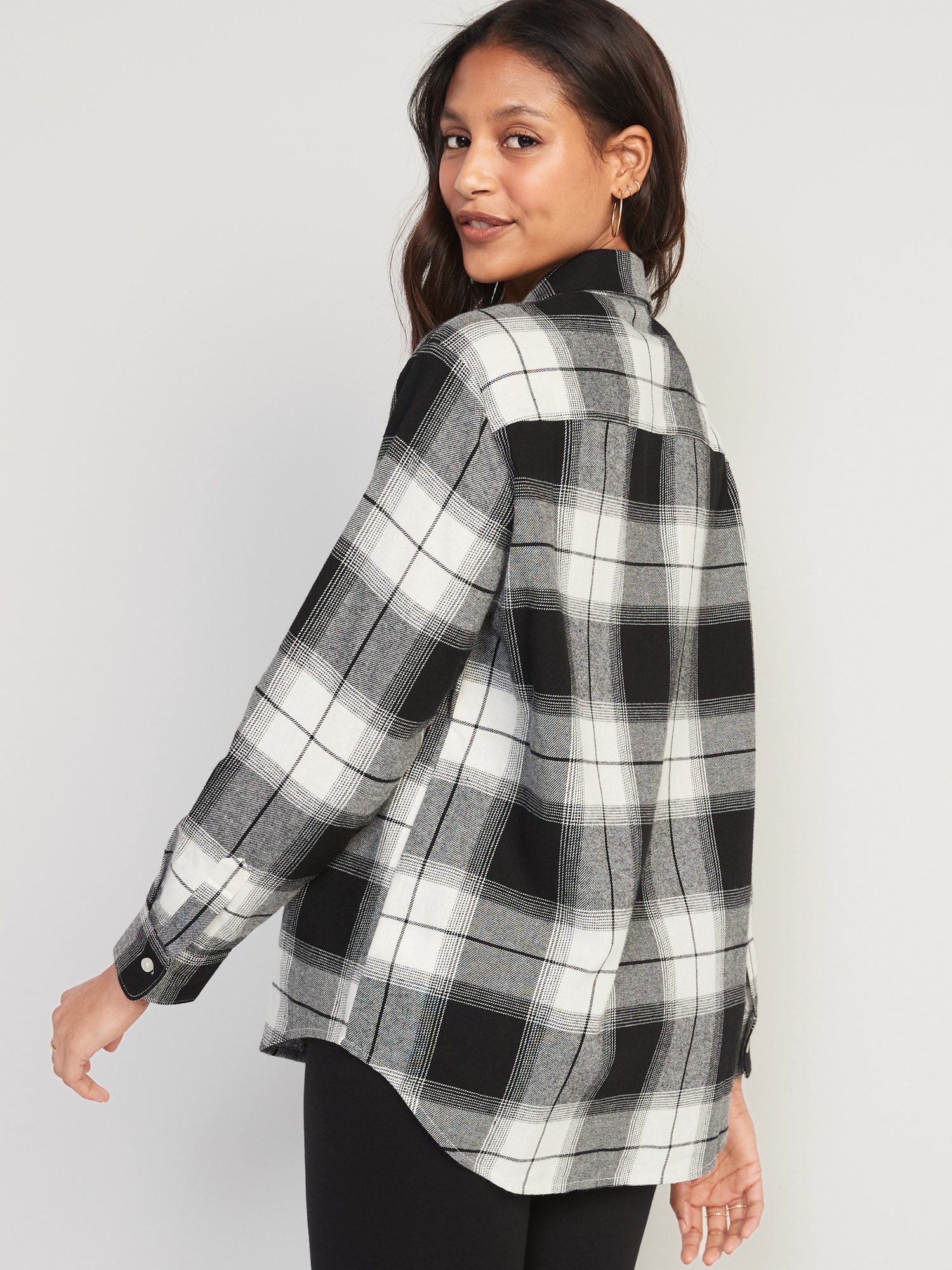 Flannel Boyfriend Tunic Shirt | Old Navy