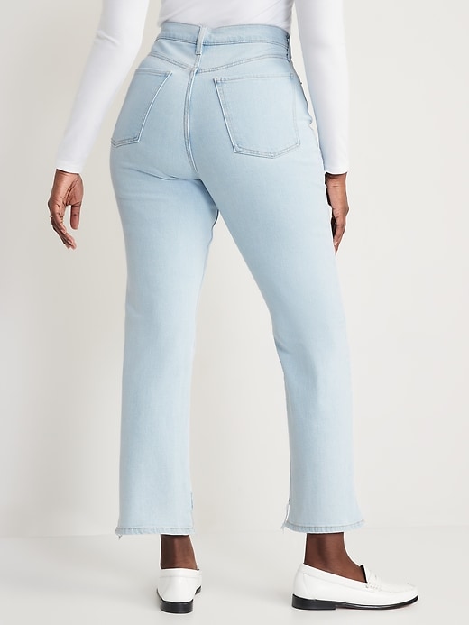 Image number 6 showing, Extra High-Waisted Button-Fly Sky-Hi Straight Jeans