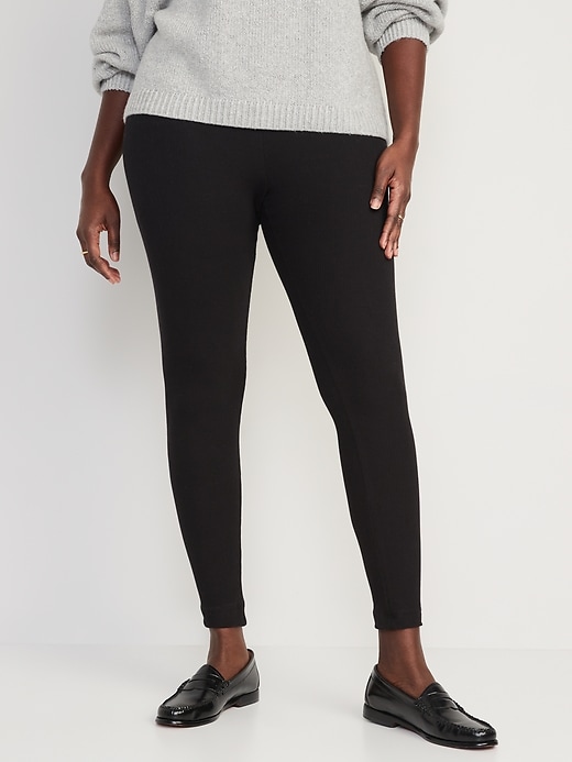 Image number 5 showing, High Waisted Rib-Knit Leggings for Women