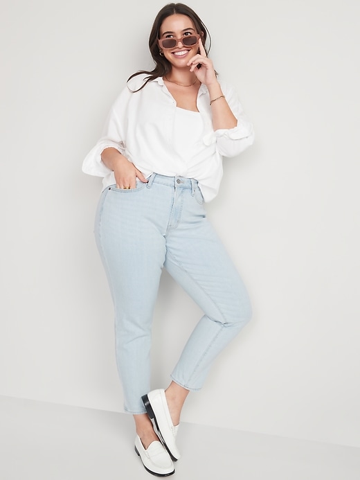 Image number 3 showing, Curvy High-Waisted OG Straight Ankle Jeans for Women