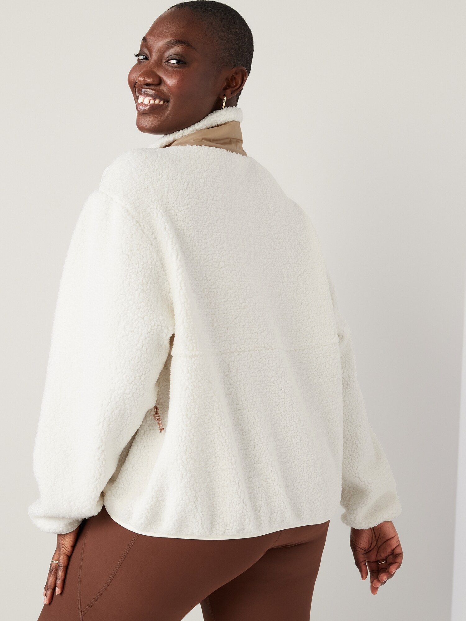 Sherpa coat old navy clearance