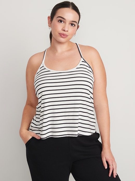 Image number 5 showing, Sunday Sleep Striped Rib-Knit Cami Top